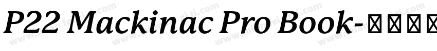 P22 Mackinac Pro Book字体转换